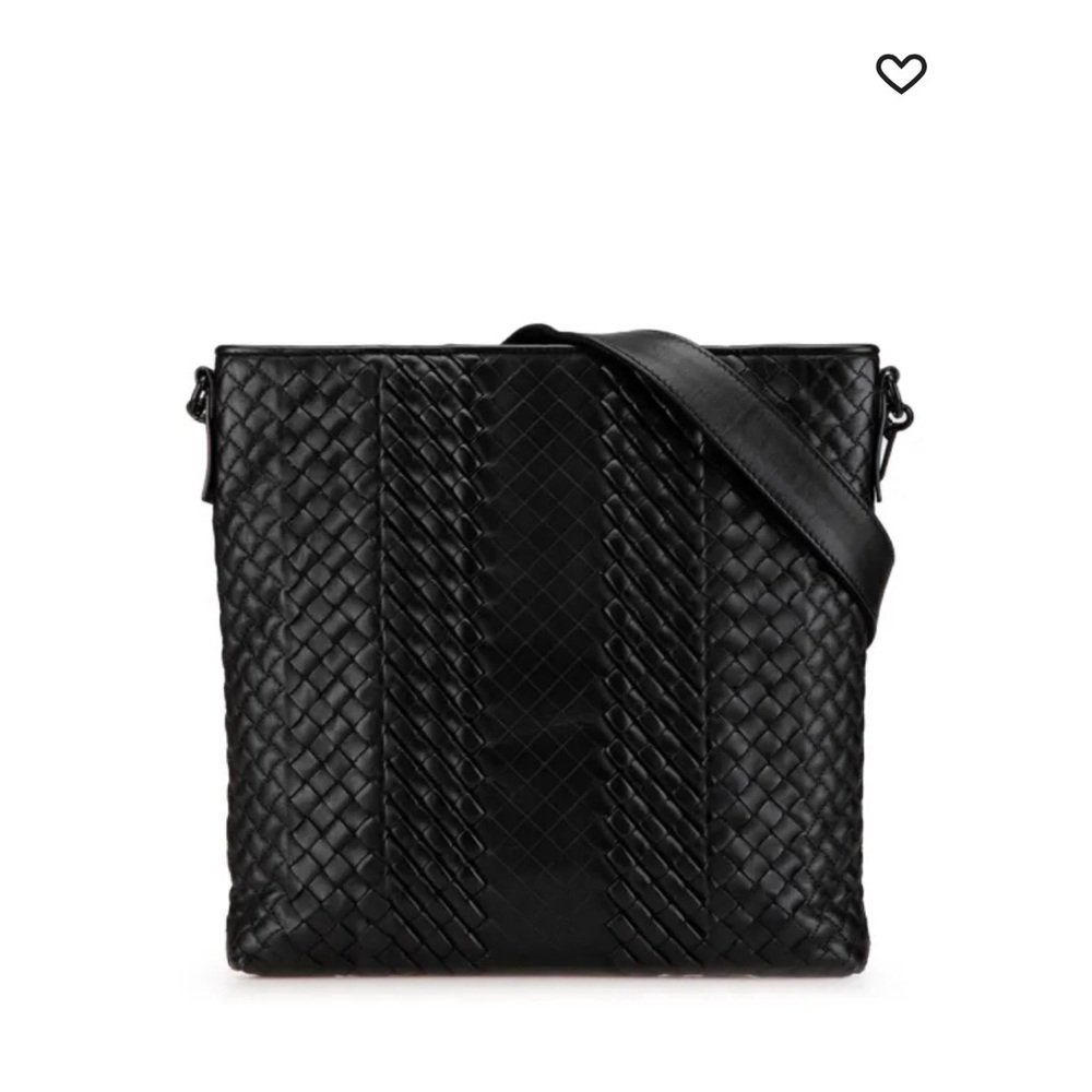 NWT Bottega veneta Leather Crossbody Bag intreccio imperatore dark brown